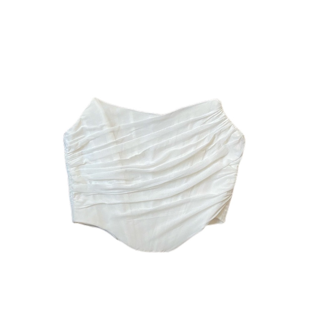 Bone white corset top